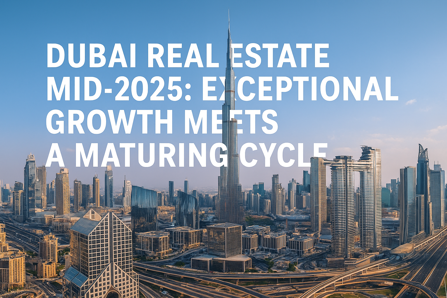 Dubai Real Estate Mid-2025: Exceptional Growth Meets a Maturing Cycle